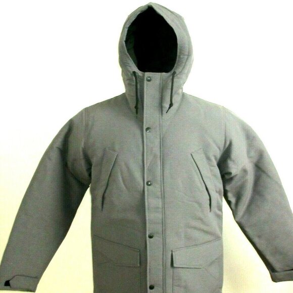 COPY - Levi's Strauss Men's Presidio Heavy Winter Insulated Hooded Parka Grey N… - Picture 1 of 7